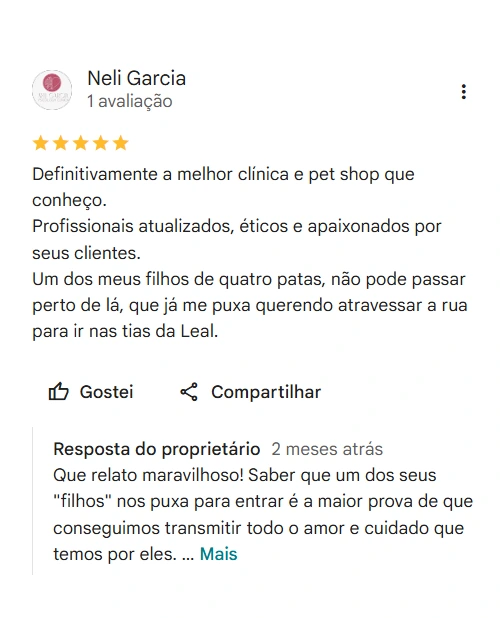 Avaliação 5 estrelas