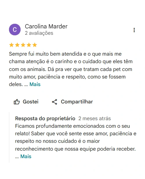 Avaliação 5 estrelas
